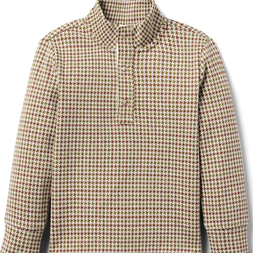 NWT Janie and Jack The Houndstooth Jacquard Pullover with Matching Pants